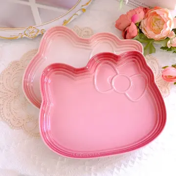 New Sanrio HelloKitty MyMelody Tableware Kawaii Anime Melamine Imitation  Ceramic Kitchen Children's Cake Plate Anti Shatter Tray - AliExpress