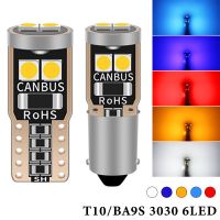 1ชิ้น T10 LED W5W BA9S รถ C An BUS มหาดไทยแสง194 501 6SMD 3030 LED ตราสารไฟหลอดไฟลิ่มแผ่นแสง D