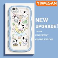 YIWESAN เคสสำหรับ Xiaomi Redmi โน๊ต5A เคส Y1การ์ตูนน่ารัก Pochacco แฟชั่นเคสโทรศัพท์แบบใสขอบเป็นลอนซิลิโคนกล่องกันกระแทกป้องกันเลนส์กล้องสร้างสรรค์เคสนิ่มโปร่งใส