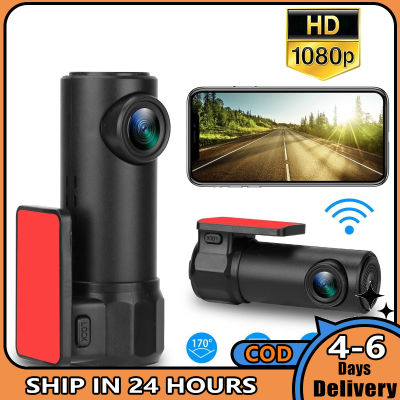 1080จุด Hd ไร้สาย Wifi รถ Dvr กล้อง Dash Cam G-Sensor บันทึกวิดีโอ360องศา Night Vision บันทึกการขับขี่