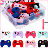 XIANP 24 Pcs ตัวควบคุมเกม หมุดตกแต่งสำหรับรถเข็นเด็ก สีสันสดใส 24ชิ้นค่ะ หมุดปัก ตกแต่งด้วยการตกแต่ง ตะปูหัวแม่มือ ออฟฟิศสำหรับทำงาน