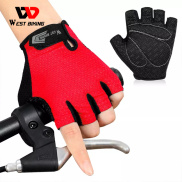 WEST BIKING Breathable Half Finger Cycling Gloves Men Women Anti Slip Pad