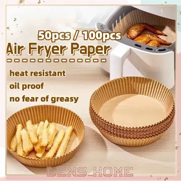 JL Ready Stock 50Pcs Air Fryer Parchment Paper / Disposable Air