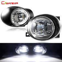 2ชิ้นไฟตัดหมอก LED พร้อมตัวถอดรหัสแบบ Canbus สำหรับ Volkswagen VW Golf Mk6 Tiguan Caddy 30W 9006กันชนหน้ารถไฟตัดหมอกประกอบ