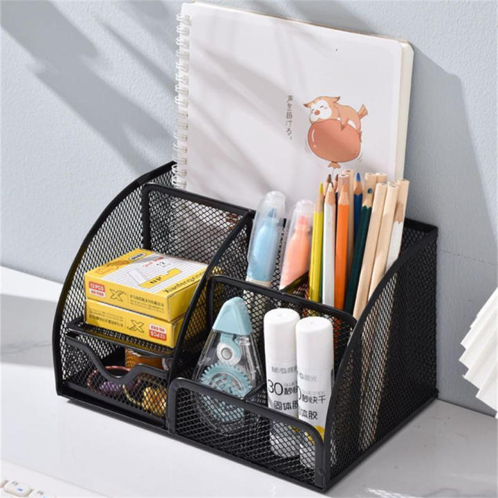 clips-box-for-office-use-school-stationery-storage-rack-metal-mesh-storage-holder-office-desk-organizer-square-container-organizer