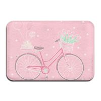 Enjoy The Ride Bike White Cycling Bath Mat Decor Pattern Style Ins Rug Carpet Doormat Entrance Living Room Home Kitchen Bedroom