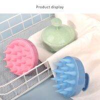 ‘；【。- 1PC Shampoo Artifact Shampoo Brush Head Massage Comb Soft Silicone Brush Cleansing Scalp Bath Hair Washing Beauty Health Tools