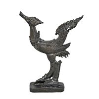 นกการเวก พญานกมหาเสน่ห์เรียกทรัพย์ วายุภักษ์ ปักษา วัสดุทองเหลืองรมดำ Charming Bird Brass Amulet Home Decor By Boss