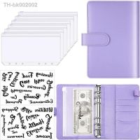 ♞ New A6 PU Leather Budget Binder Notebook Cash Envelopes System Setwith Binder Pockets for Money Budget Saving Bill Organizer