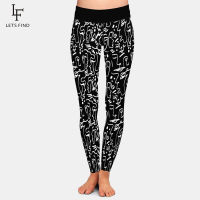 LETSFIND High Quaility 3D Abstract Geometry Print Women Pant Fashion High Waist Plus Size Fitness Soft Stretch Leggings