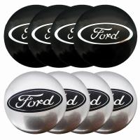 4pcs/lot 56mm Car Tire Logo Emblem Wheel Center Hub Cap Sticker Wheel Badge Decals for Ford Focus Fiesta Ranger Mondeo Mustang Tire Styling Stickers Decoration Car Accessories