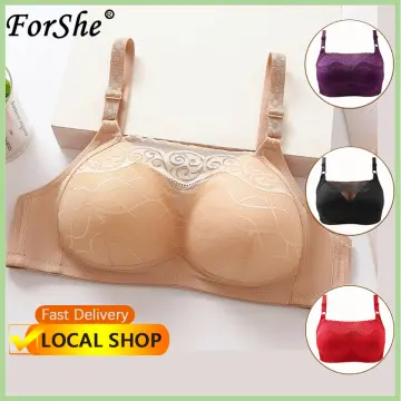Womens Lace Non Padded Underwired Push Up Bra