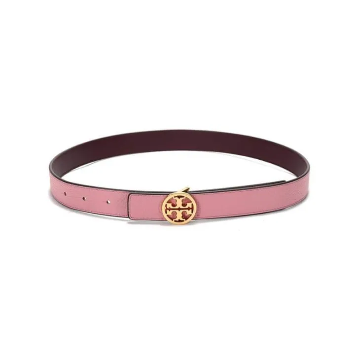 Guaranteed Authentic .Y . Reversible Leather Belt - Pink |  Lazada PH