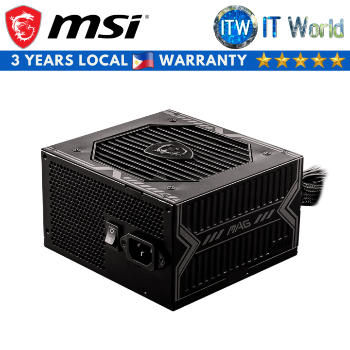 Itw | MSI Mag A650BN 650W 80+ Bronze Non-Modular Power Supply Unit