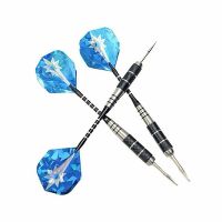 3PCS/Set Professional Stainless Steel Tip Darts Aluminum Barrel Overlapping Curves On Dart Needles 163mm Blue