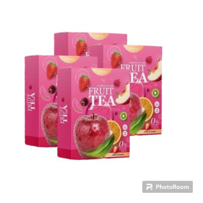 ชาผลไม้ ฟรุตตี้มิกซ์ เบอรี่รวม Fruit Tea Detox ( ดีท็อกซ์ ลดพุง) ทานง่ายไม่ปวดบิด ( 4 กล่อง)