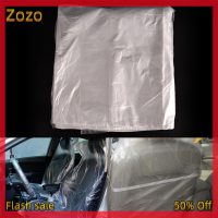 Zozo ✨Ready Stock✨ 10pcs disposable Plastic Car Seat ครอบคลุมอุปกรณ์ป้องกันช่างนำพลาสติกม้วน