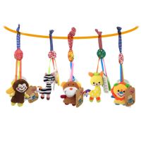 【CW】 Music Rattle Teether Baby Appease Hanging Stroller Infant Handbell Toys Animals Kids Early Education Ring Cartoon Development 1