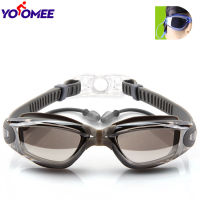 Yoomee แว่นตาว่ายน้ำผู้ชายและผู้หญิง Electroplated แบนแว่นตาว่ายน้ำไม่รั่ว,Anti FOG,UV Protection