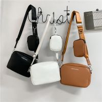 〖Margot decoration〗 Creative Casual and Versatile Crossbody Bag Phone Purse Cute Earphone Purses Small Shoulder Bags Pu Leather 3 in 1 Messenger Bag