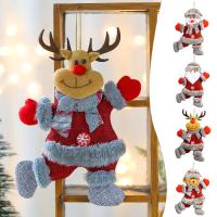 Christmas Plush Doll Hanging Ornament Lovely Dancing Decoration Snowman Christmas Q3O9