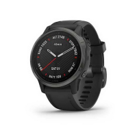 GARMIN สมาร์ทวอทช์ (30.04mm, ตัวเรือนสีดำคาร์บอน, สายซิลิโคนสีดำ ) รุ่น FENIX6S Sapphire CARBON (การ์มิน)