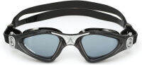 Aqua Sphere Kayenne Adult Swim Goggles - 180-Degree Distortion Free Vision, Ideal for Active Pool or Open Water Swimmers Black / Silver Smoke