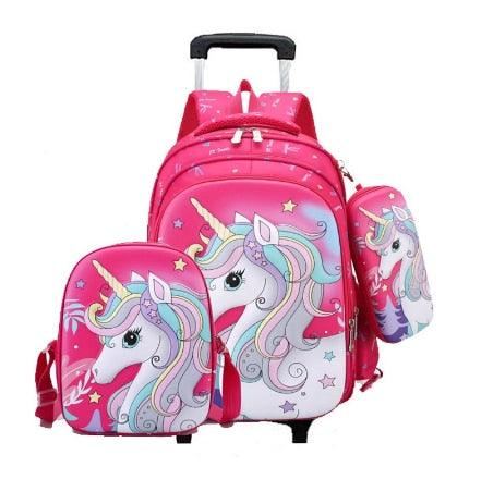 School trolley bag 16inch KIDS CHARACTER TROLLEY BAG PACK SET | Lazada PH