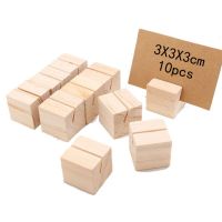 10pcs Wooden Place Card Holders Photo Postcard Clip Stand Engagement Rustic Birthday Party Wedding Table Number Name Sign Clips Pins Tacks