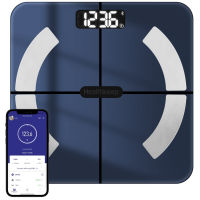 Healthkeep Body Fat Scale Smart BMI Scale Digital Bathroom Wireless Weight Scale, Body Composition Analyzer (Grey, 10.24"/260mm) Grey 10.24"/260mm