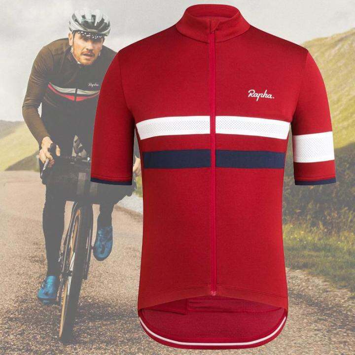 Rapha Pro Men Short Sleeve Cycling Jersey Mountain Bike Riding Top