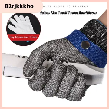 304L Stainless Steel Mesh Knife Cut Resistant Chain Mail Protective Glove  for Kitchen Butcher Working Safety