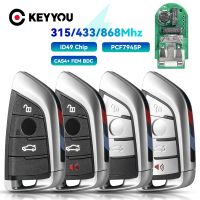 KEYYOU ID49 PCF7953 315/433/868MHz KeylessGo Remote Car Key For BMW 1 3 5 7 Series X1 X3 X5 X6 X7 F CAS4 CAS4 FEM 2011-2017