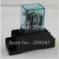 220V Ac Coil Power Relay My3nj Hh53p-L 11pin 3no 5a 3nc พร้อมหลอดไฟอะแดปเตอร์ Pyf11a