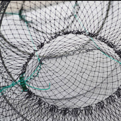 ：“{—— Foldable Mesh Crab Crayfish Lobster Catcher Pot Shrimp Prawn Hand Trap Fishing Net Accessories Fishing Network Fish Trap Cage