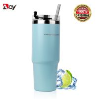 【CW】Tyeso Thermal Water Bottle Thermos Cup with Straw Stainless Steel Coffee Mug for Cold Beer Insulated Vacuum Flasks Traval Drinks