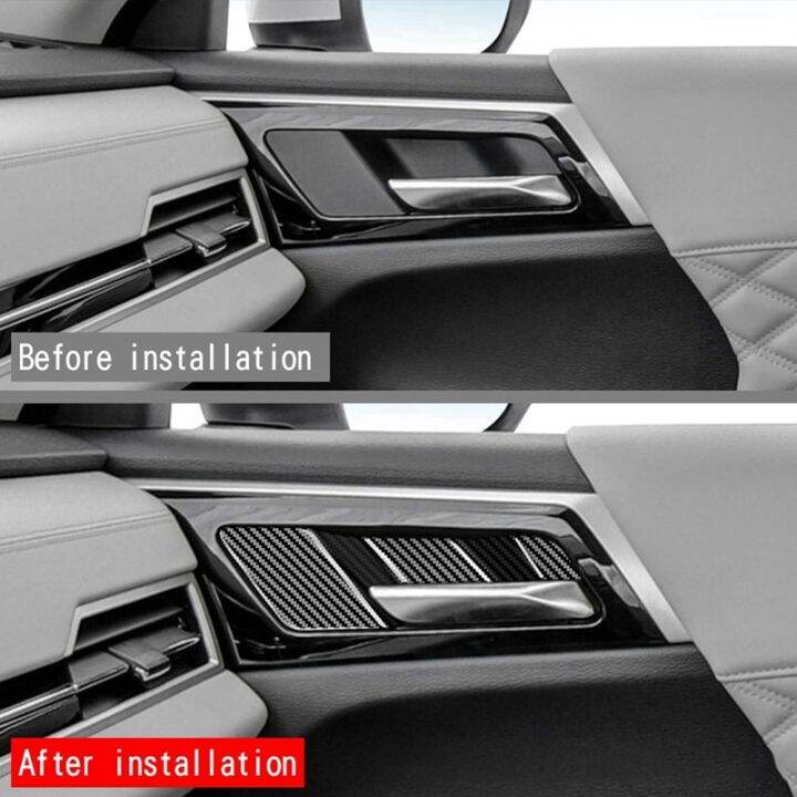 1set-car-carbon-fiber-inner-door-handle-bowl-decoration-trim-cover-sticker-replacement-for-mitsubishi-outlander-2022-2023