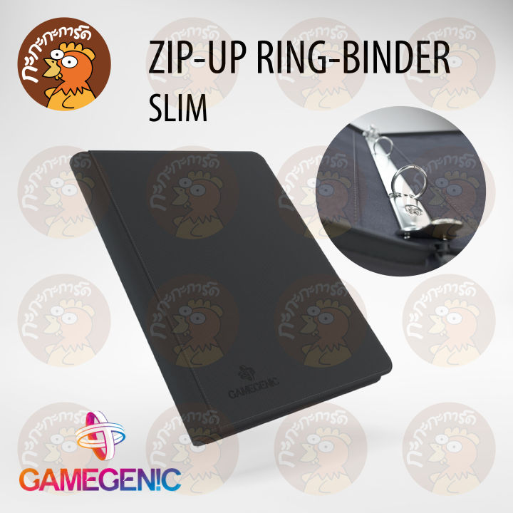 gamegenic-zip-up-ring-binder-slim-แฟ้มแบบเติมไส้-3-ห่วง-สำหรับใส่การ์ดสะสม