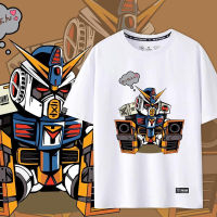 【New】Mobile Suit Gundam Anime T-Shirt เสื้อยืดแขนสั้นผู้ชายและผู้หญิงผ