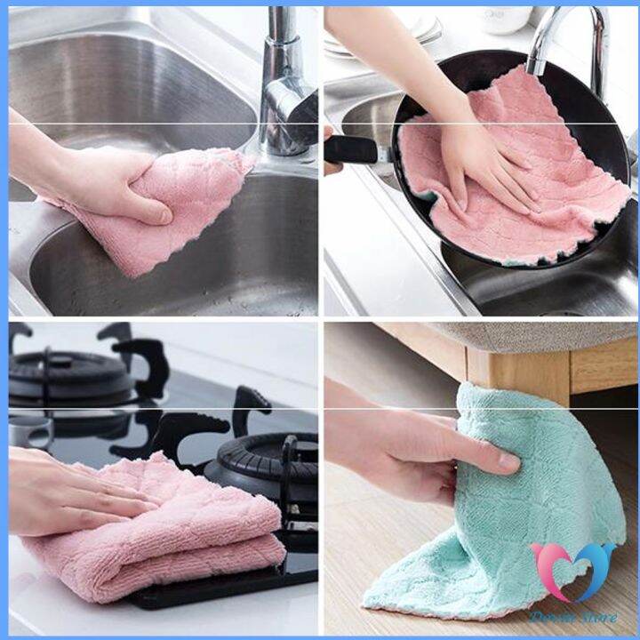 ผ้าอเนกประสงค์-ผ้าไมโครไฟเบอร์-ผ้าเช็ดจาน-clean-cloths