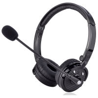 Bluetooth Noise Cancelling Headphone with Boom Mic On Ear Phone Headset for Truck Driver Office PS3 Gaming Earphone