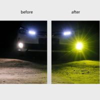 2PCS LED Fog Lights Bulbs Dual Color Bulbs H1 H3 880 881 Auto Fog Lamp DRL Car Daytime Running Light T3ED