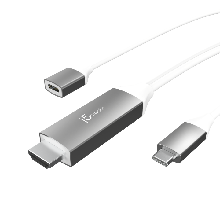 j5create-jcc155g-usb-c-to-4k-hdmi-cable-with-pd-100w-pass-through-สายแปลง-usb-c-เป็น-hdmi-ชาร์จไฟได้-ของแท้-ประกันศูนย์-2ปี