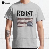 American Distress Resist Classic T-Shirt Brown Shirt Custom Aldult Teen Unisex Digital Printing Tee Shirt Fashion Funny New