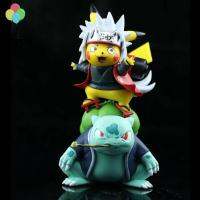 ANGCHI สำหรับเด็กของขวัญของเล่นโมเดล Miniatures Jiraiya คอสเพลย์การ์ตูน Pikachu Jiraiya Pikachu เครื่องประดับโมเดลตุ๊กตาแอคชั่นหุ่นโมเดล