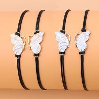 COD SDGREYRTYT Butterfly Best Friend Friendship Bracelets Gold Silver Color BFF Matching Butterfly Wings Long Distance Bracelet Gift