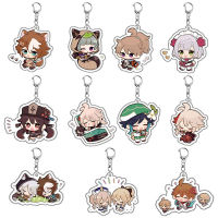 Genshin Impact อะนิเมะพวงกุญแจน่ารักรูปการ์ตูน Kaedehara Kazuha Hu Tao จี้ Key CHAIN กระเป๋าอุปกรณ์เสริมพวงกุญแจของขวัญ-Youerd