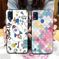 Anti-dust Frosted Phone Case For ZTE Blade A51/A7P Cartoon Waterproof Fashion Design Soft Anti-knock Soft Case Cover