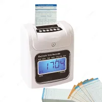 ✑☼Japanese Gravador De Tempo Digital Gravador Comparecimento Máquina Cartão Para Escritório Fábrica Funcrios Check Gravação