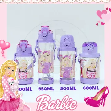 800Ml 2023 Barbie Party Pink Cup with Straw Kawaii Barbies Movie  Accompanying Cups High Capacity Portable